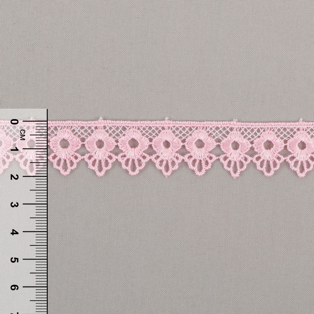 Гипюр Gamma 21 мм GGM-2101 в пакете 8.8 м 0.2 Турция СК/Распродажа GP008PI розовый