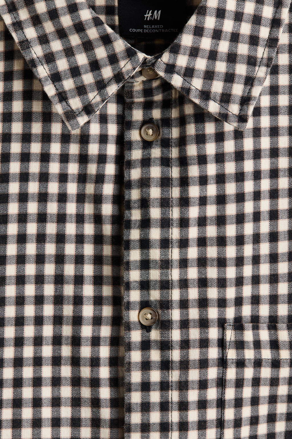 Camisa de algod?n de manga corta Relaxed Fit - H&m фото 3