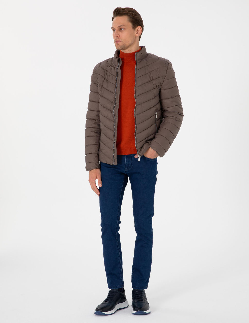 Vizon Kapitone Mevsimlik Mont - Pierre cardin фото 4