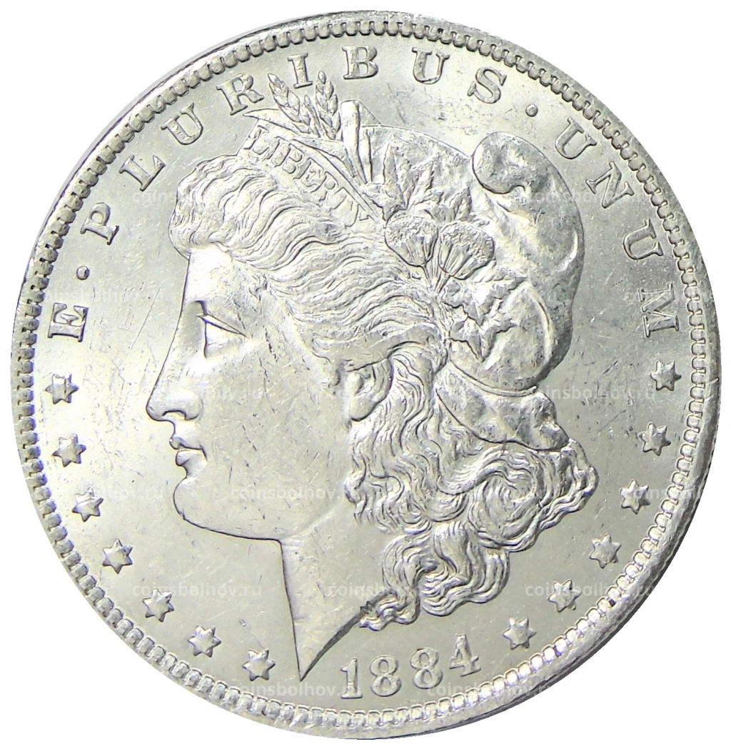 1 доллар 1884 года O США Доллар Моргана