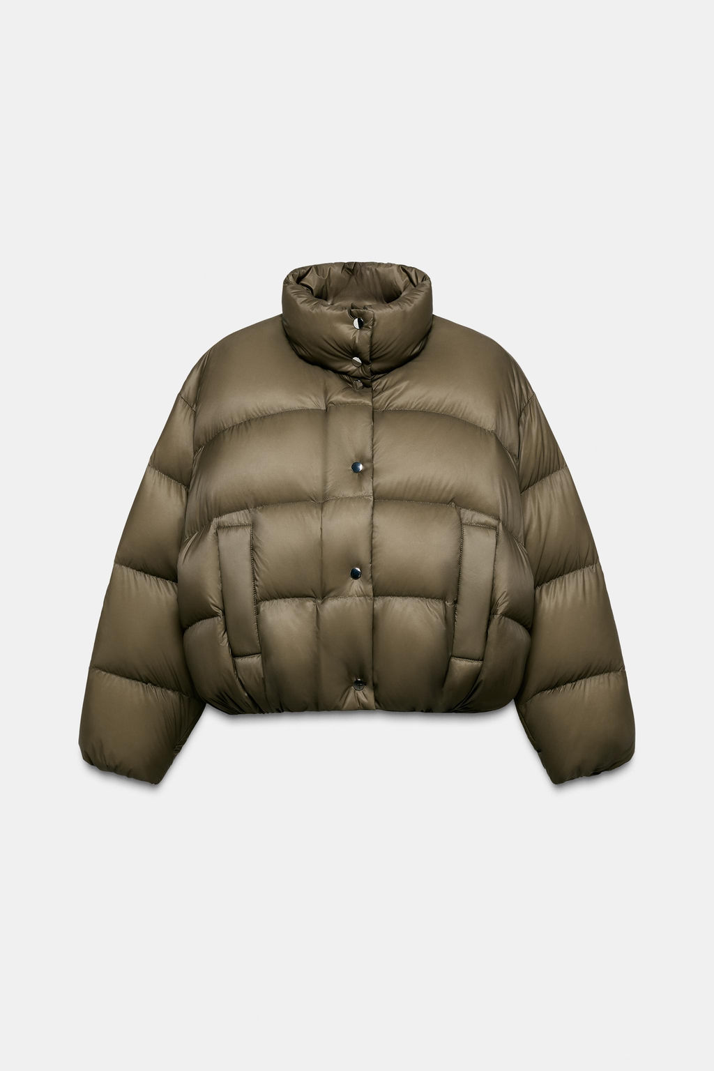 SHORT WATER-REPELLENT WINDPROOF PUFFER JACKET - Zara фото 6