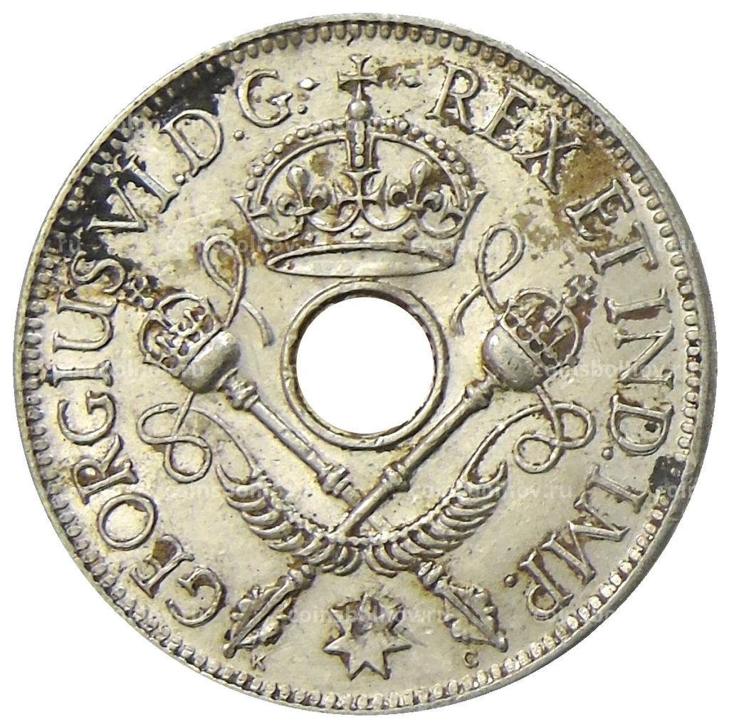 1 шиллинг 1938 года Британская Новая Гвинея