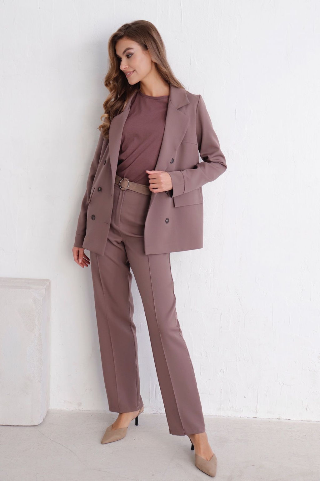 12097 Костюм брючный в цвете какао - Martichelli фото 6