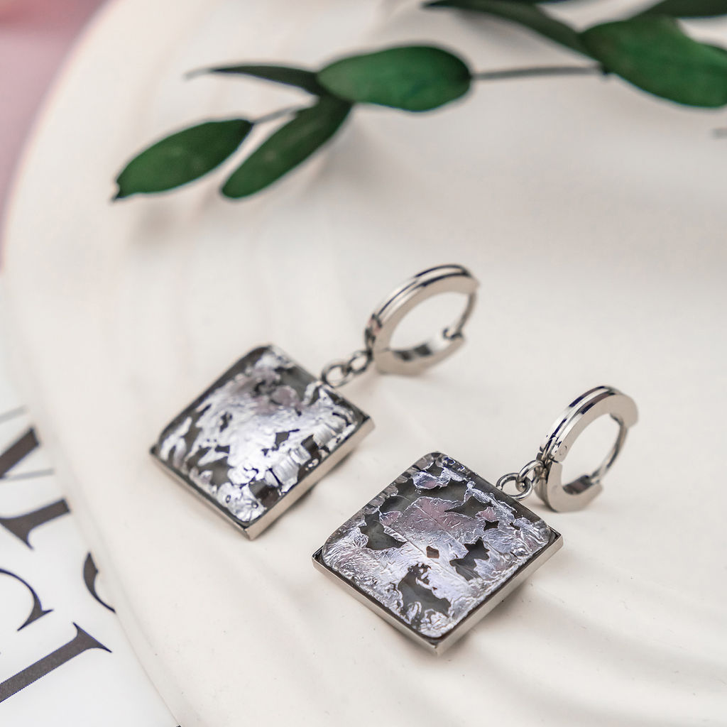 Серьги из муранского стекла LILAC LS3545