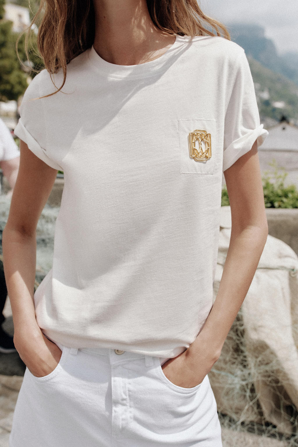 CAMISETA FORNITURA MET?LICA / Blanco
