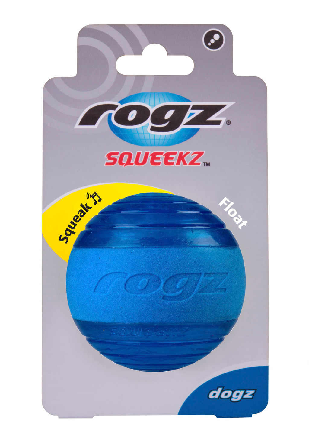 ВИА Мяч с пищалкой Squeekz, синий SQ02B SQ02B