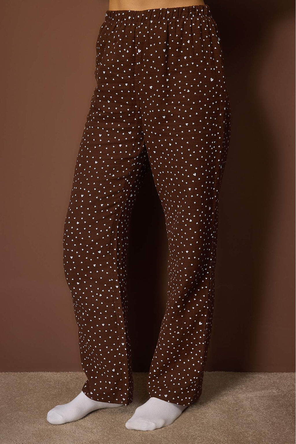 Ekru Kalp Muslin Dokuma Pijama Tak?m? THMAW26PT00110 - Trendyolmilla фото 7