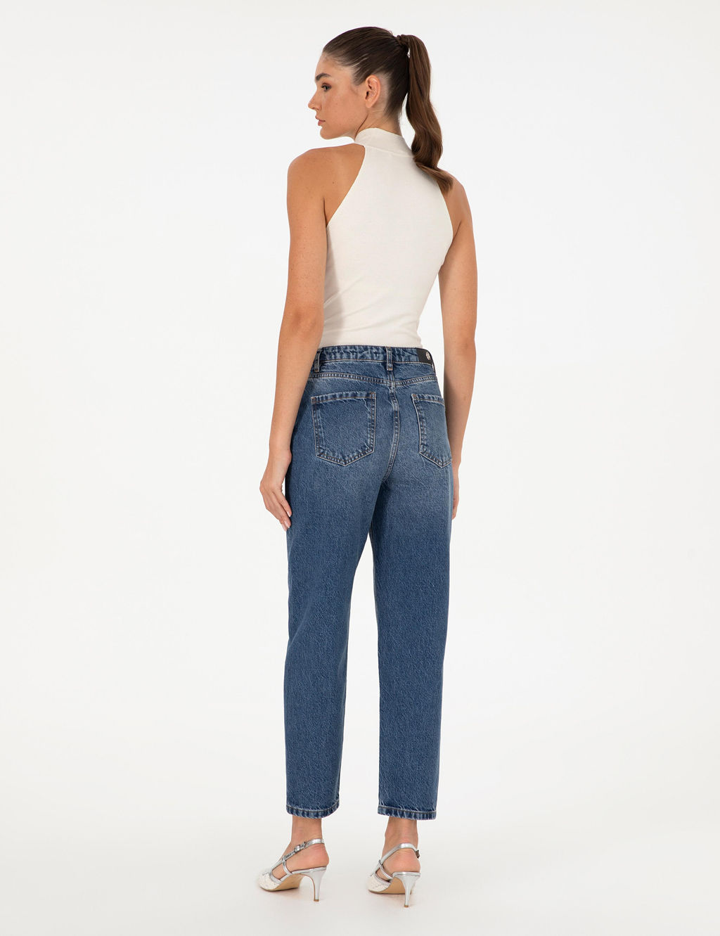 _ndigo Mom High Waist Fit Jean Pantolon