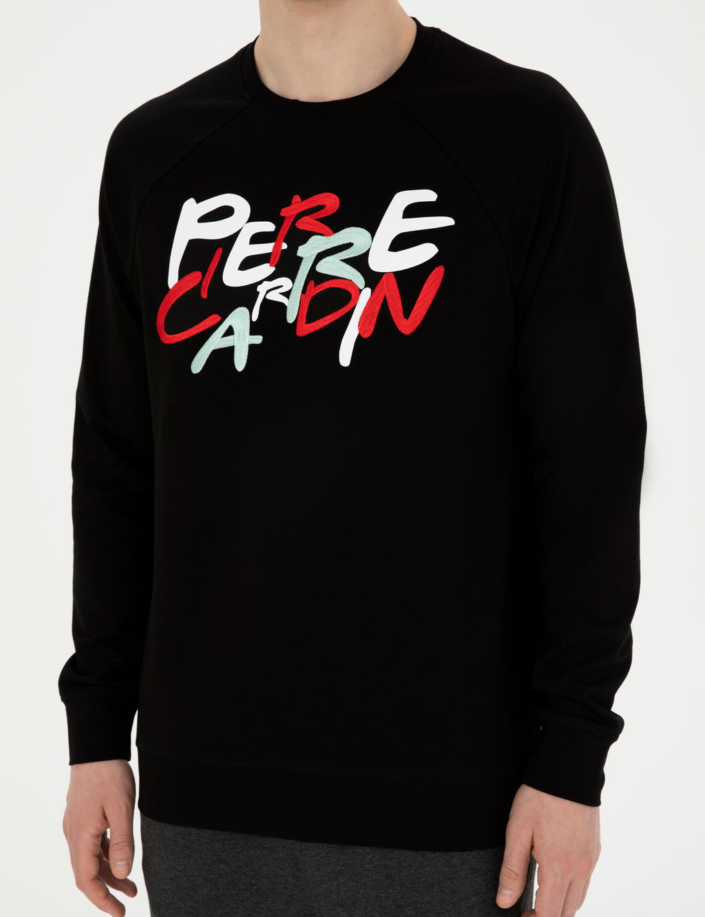 Siyah Regular Fit Sweatshirt