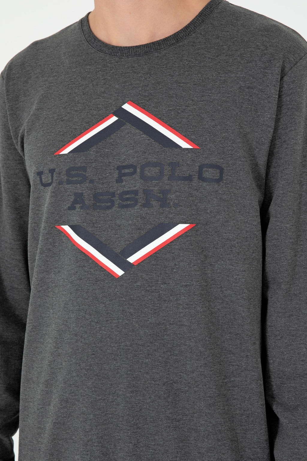 Мужской пижамный комплект антрацитового меланжевого цвета Неожиданная скидка в корзине - U.s. polo assn фото 6