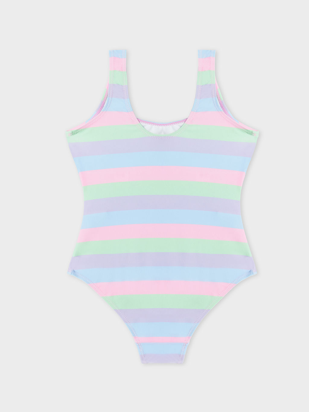 Купальник для девочек в разноцветную горизонтальную полоску - Mark formelle фото 2