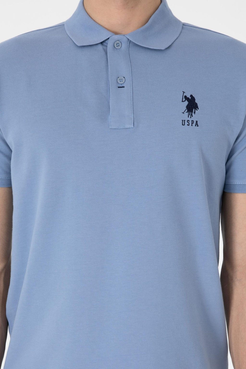 Erkek Slim Fit Polo Yaka Mavi Basic Ti__rt Sepette S_rpriz _ndirim - U.s. polo assn фото 6
