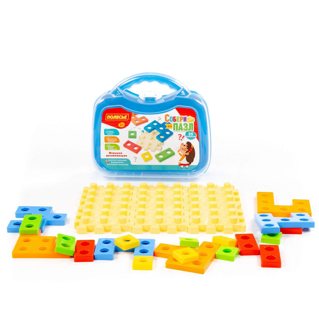 Игрушка развивающая Собери пазл №9 (25 элементов) (в чемоданчике малом) - Полесье фото 5