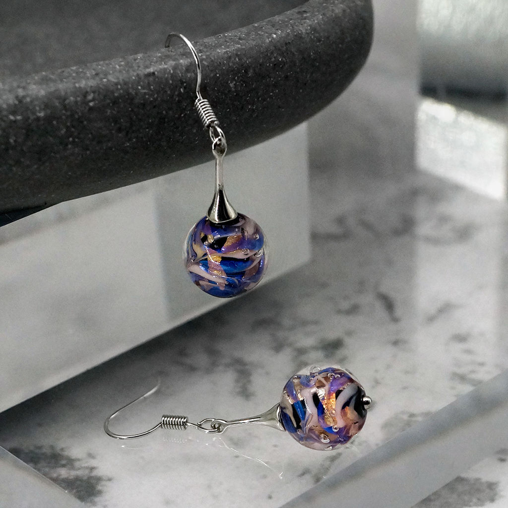 Серьги из муранского стекла ENERGY LS2992