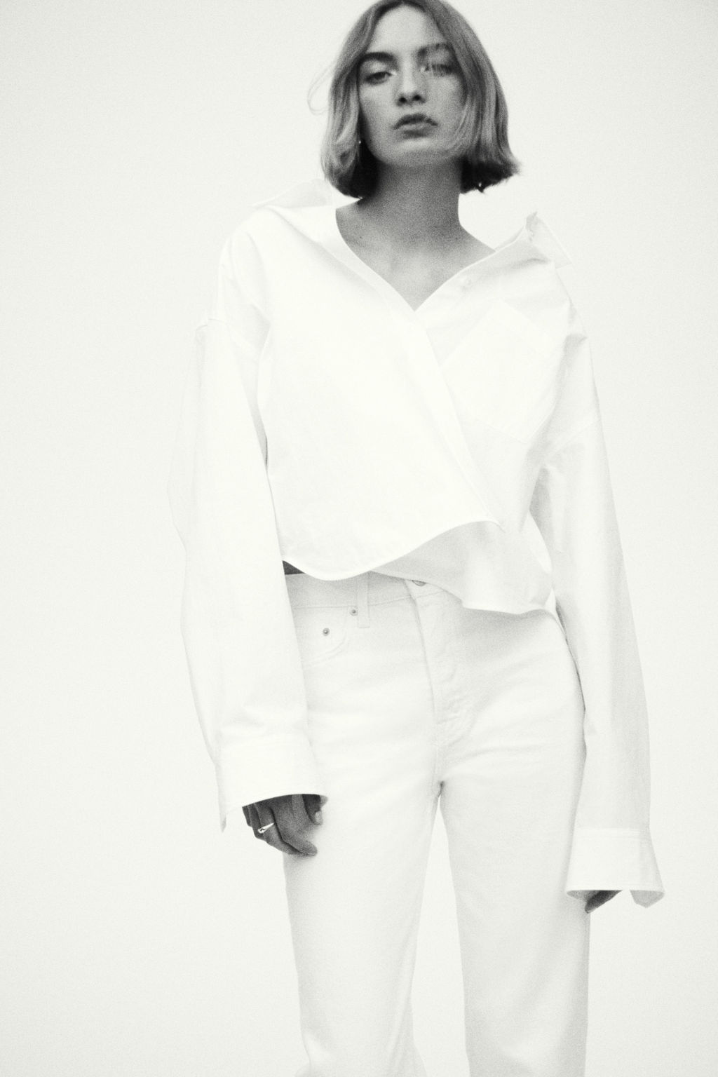 Straight High Waist Ankle Jeans - H&m фото 8
