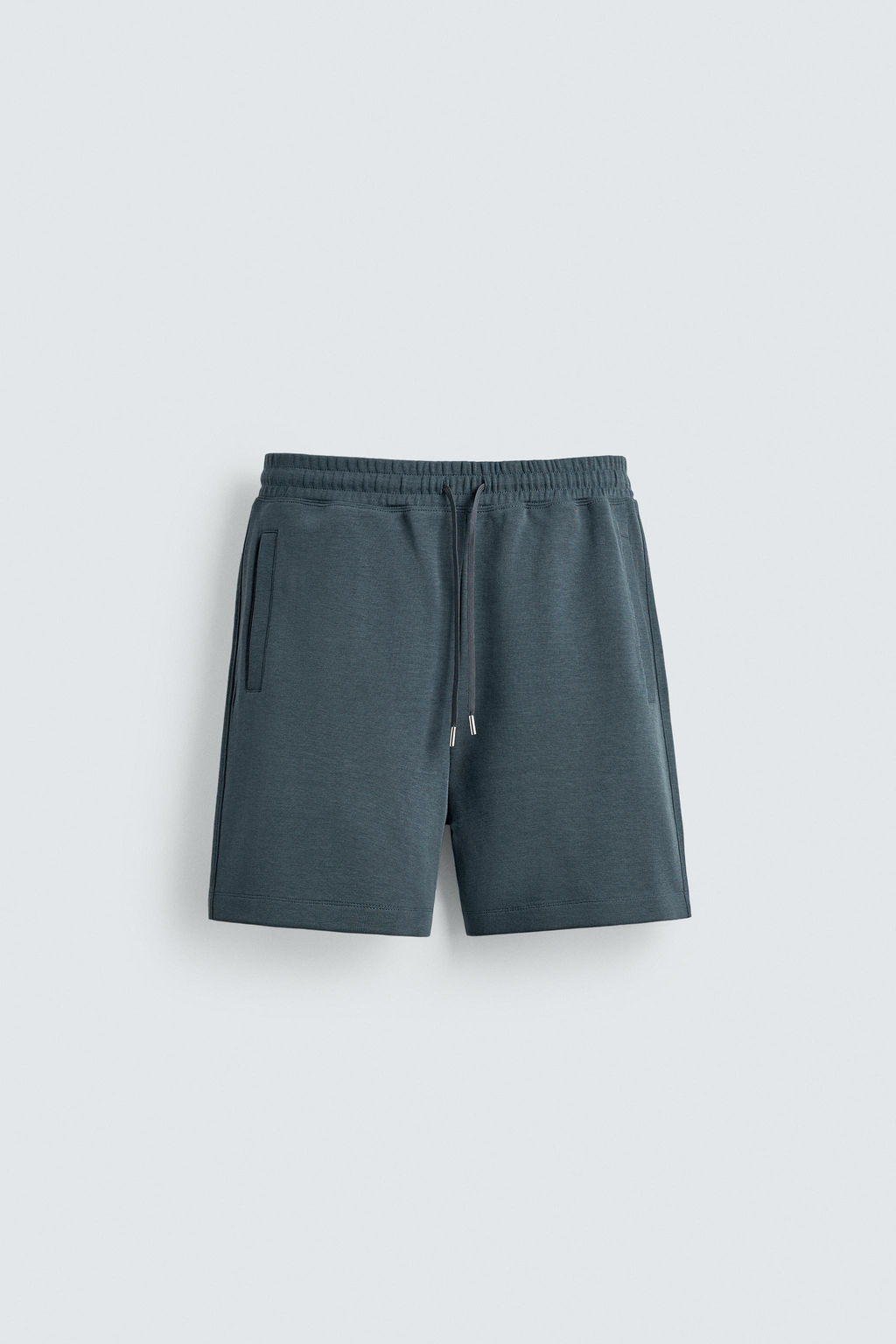 BERMUDA JOGGER RELAXED FIT INTERLOCK / verde lavado - Zara фото 7