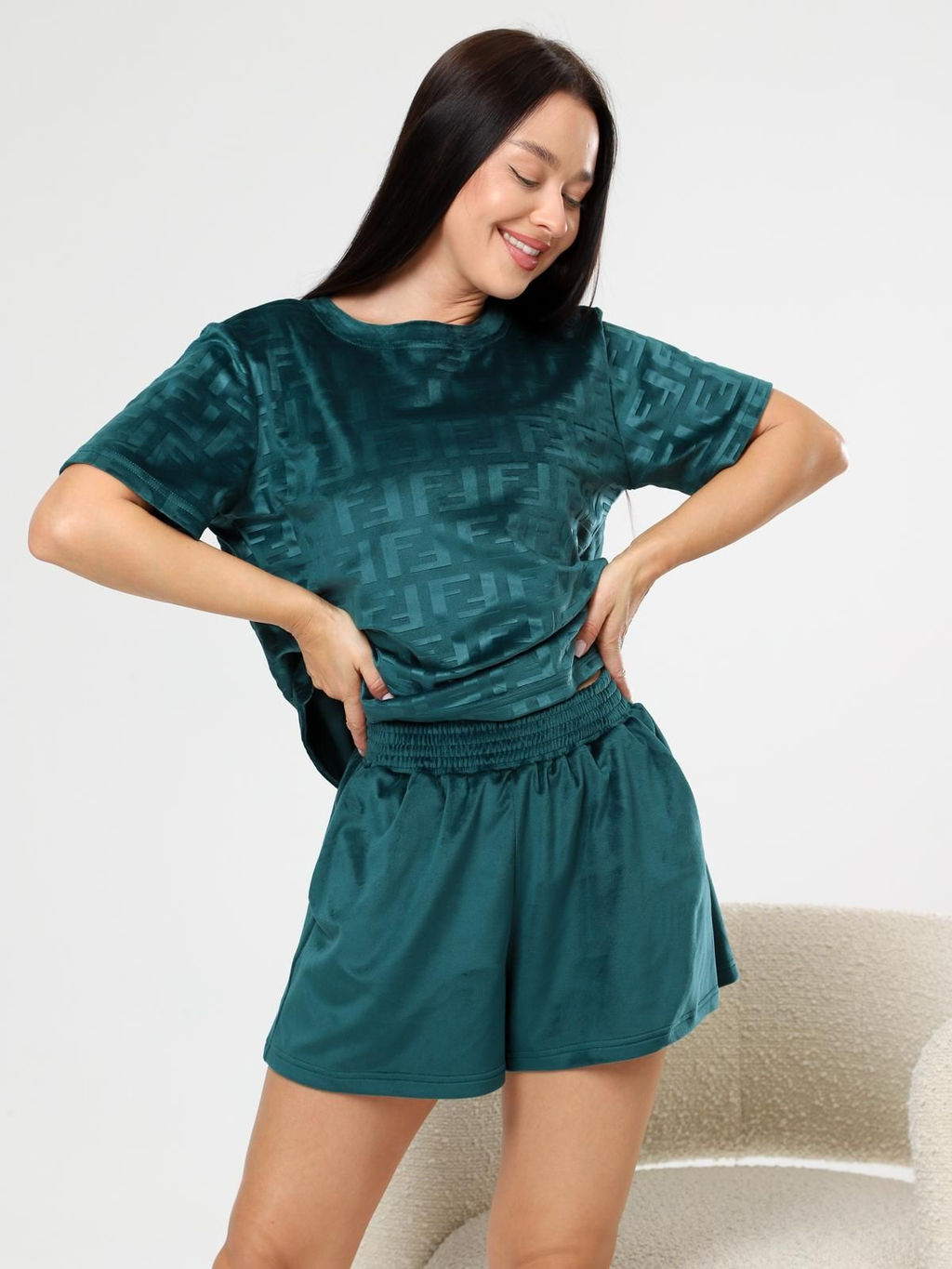 IV-CAPRIZ Феличита-Жаккард - костюм из велюра с лайкрой  фото 13