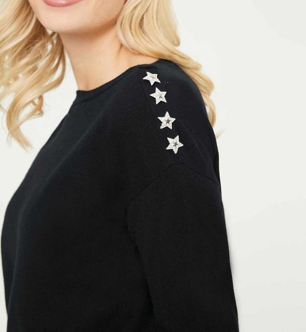 Пуловер, черный - Linea tesini фото 5