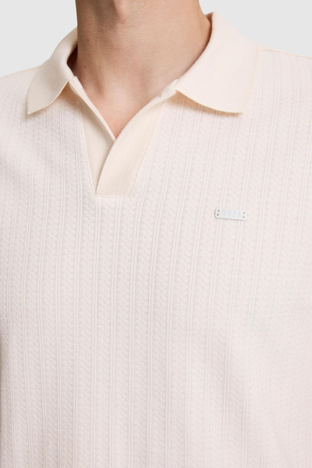 Erkek Krem Regular Fit Polo Yaka Ti__rt
