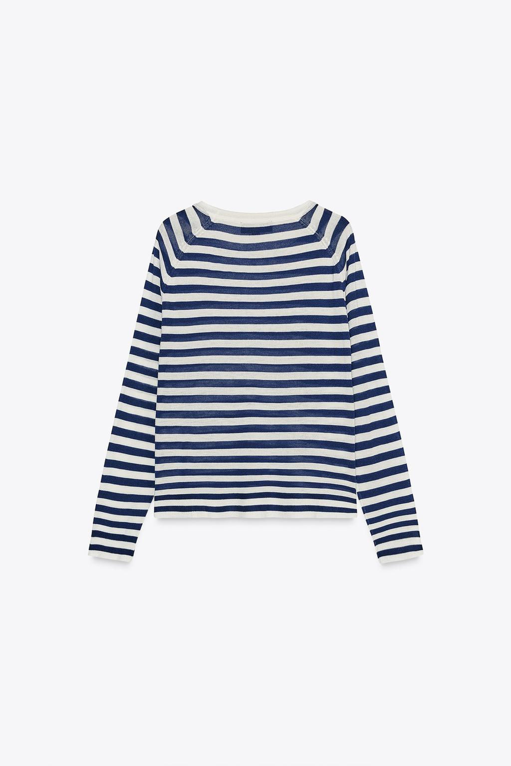 FINE KNIT STRIPED SWEATER - Zara фото 13