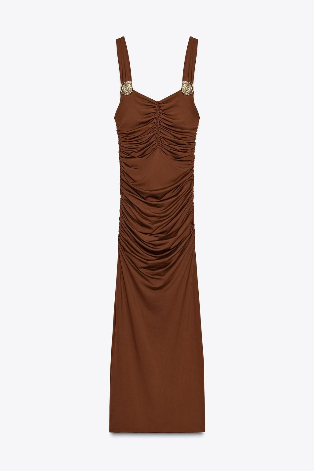SHELL POLYAMIDE DRESS - Zara фото 7