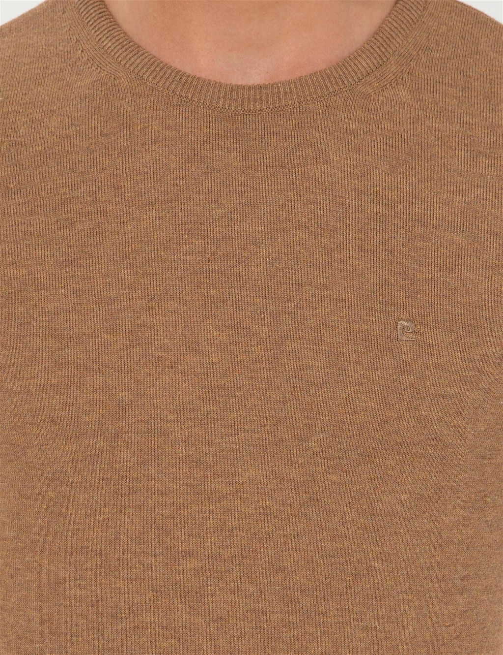 Camel Melanj Slim Fit Bisiklet Yaka Basic Triko Kazak - Pierre cardin фото 6