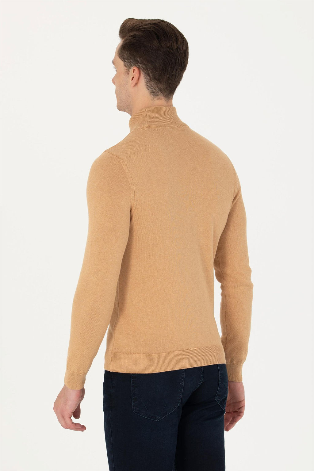 U. S. Polo Assn Мужской базовый свитер песочного меланжа - U.s. polo assn фото 12