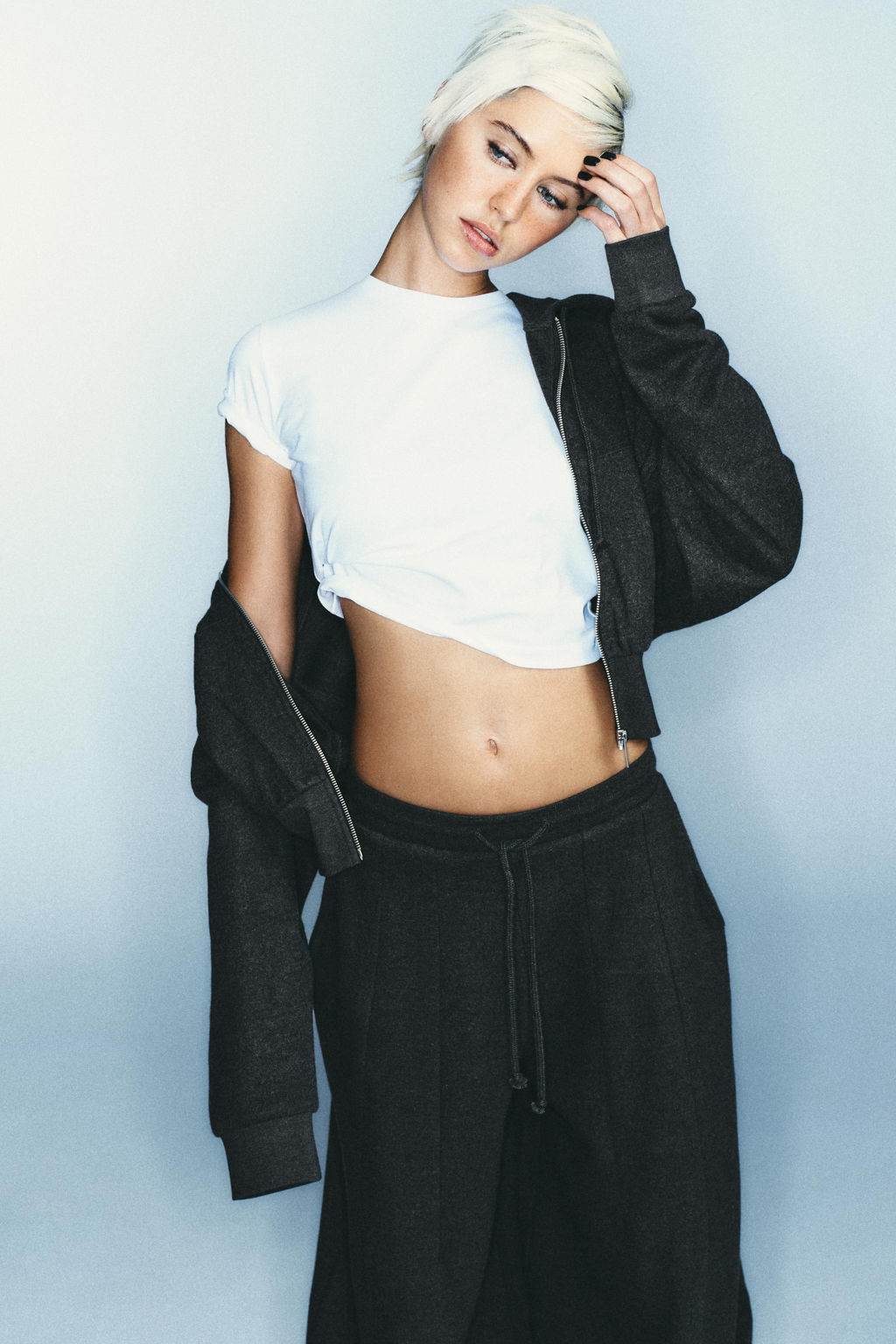 CROPPED STRETCH T-SHIRT - Zara фото 45