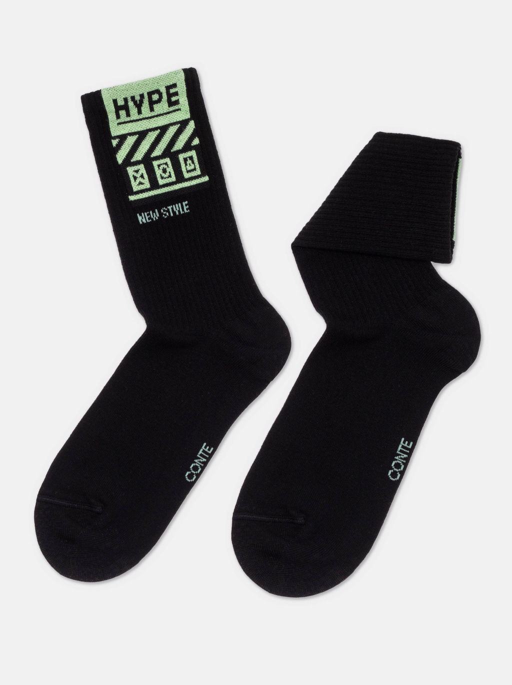 Цена за 2 пары. Носки Короткие CONTE ACTIVE черный - Conte elegant фото 14