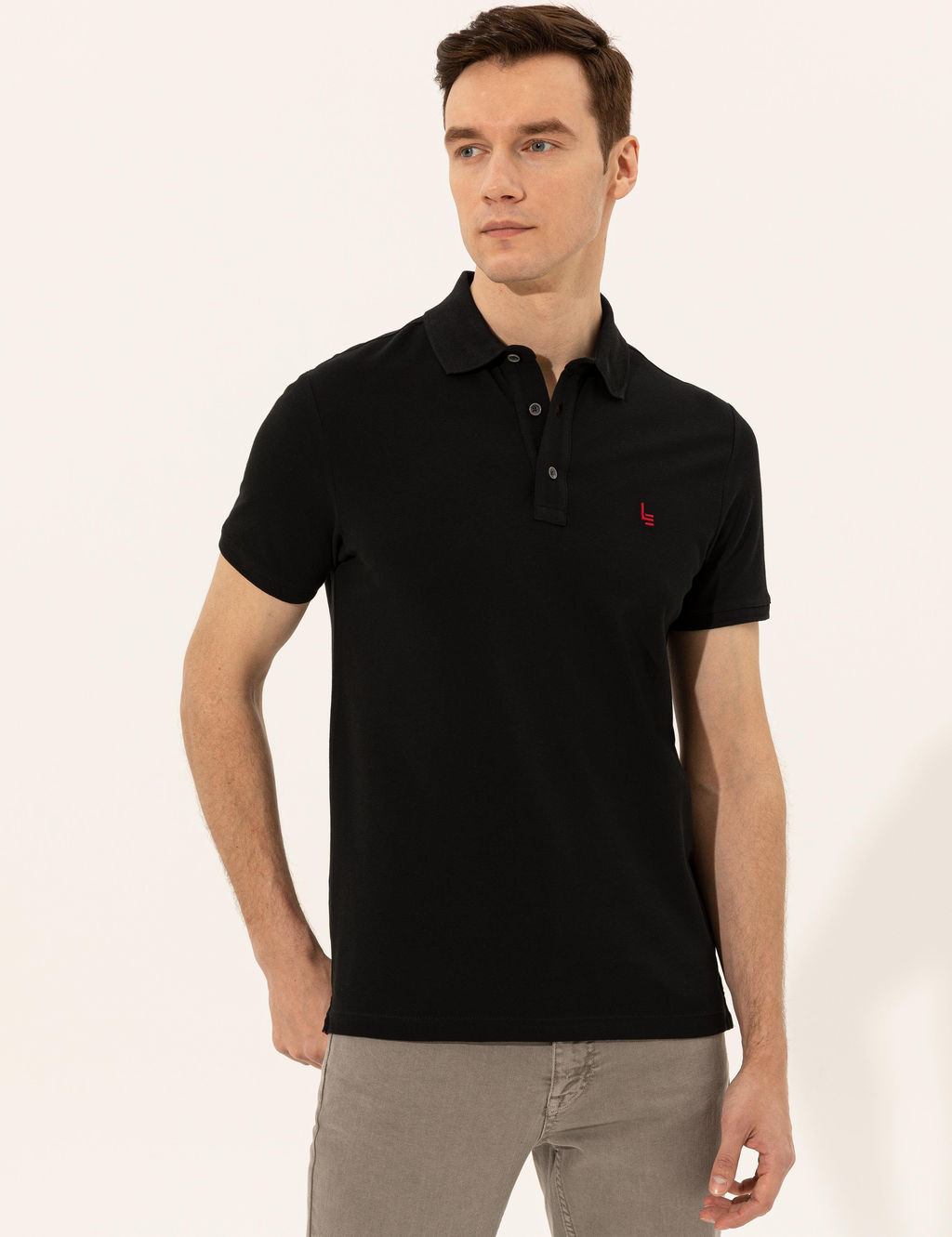 Черная облегающая базовая футболка - Cacharel фото 3