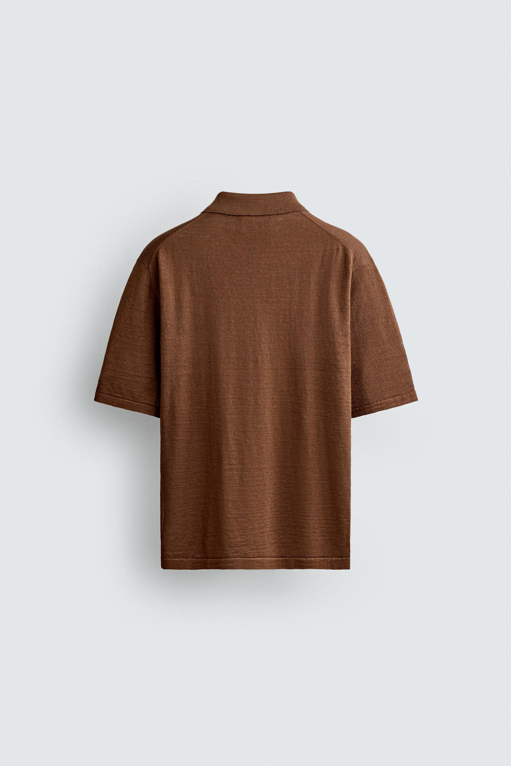 POLO PUNTO C??AMO - ALGOD?N / Marr?n vigor?