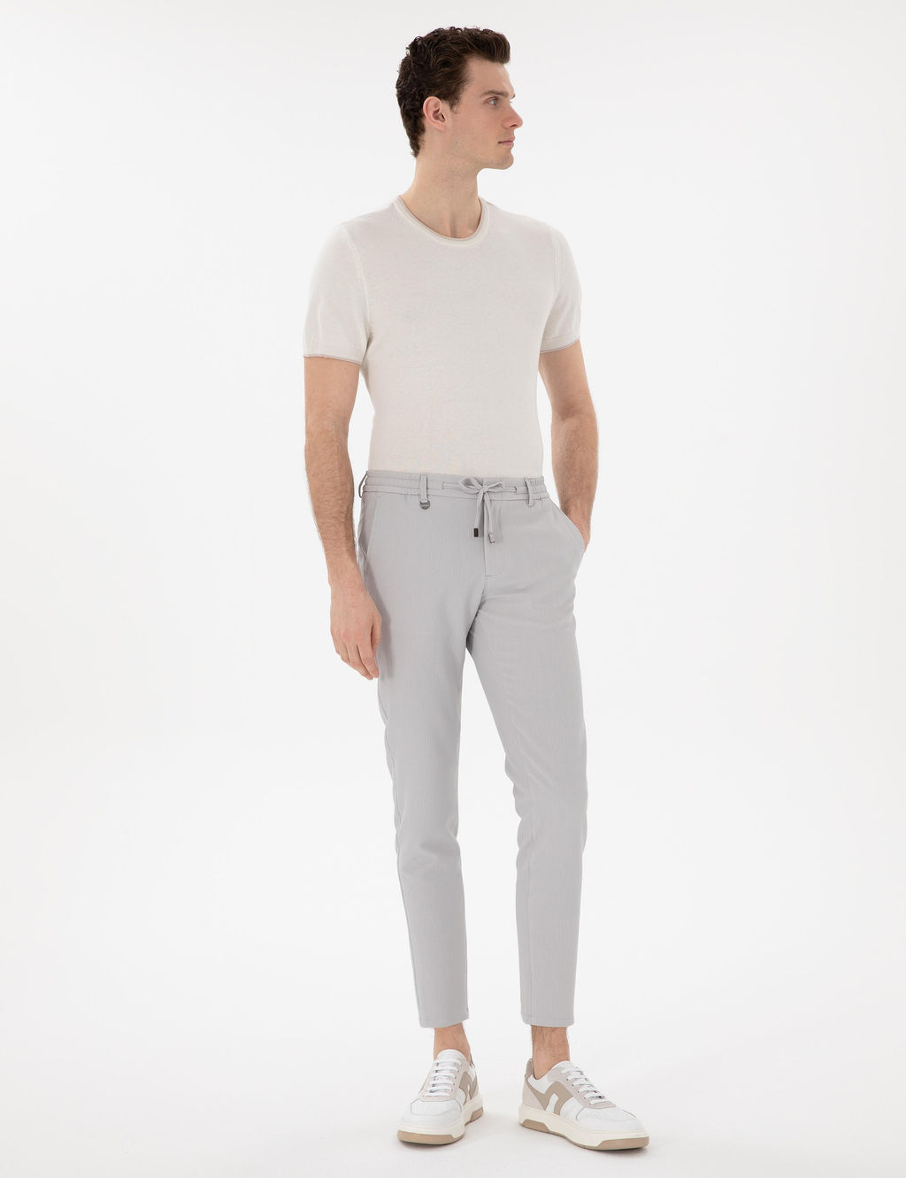 Gri Klasik Jogger Pantolon - Pierre cardin фото 3