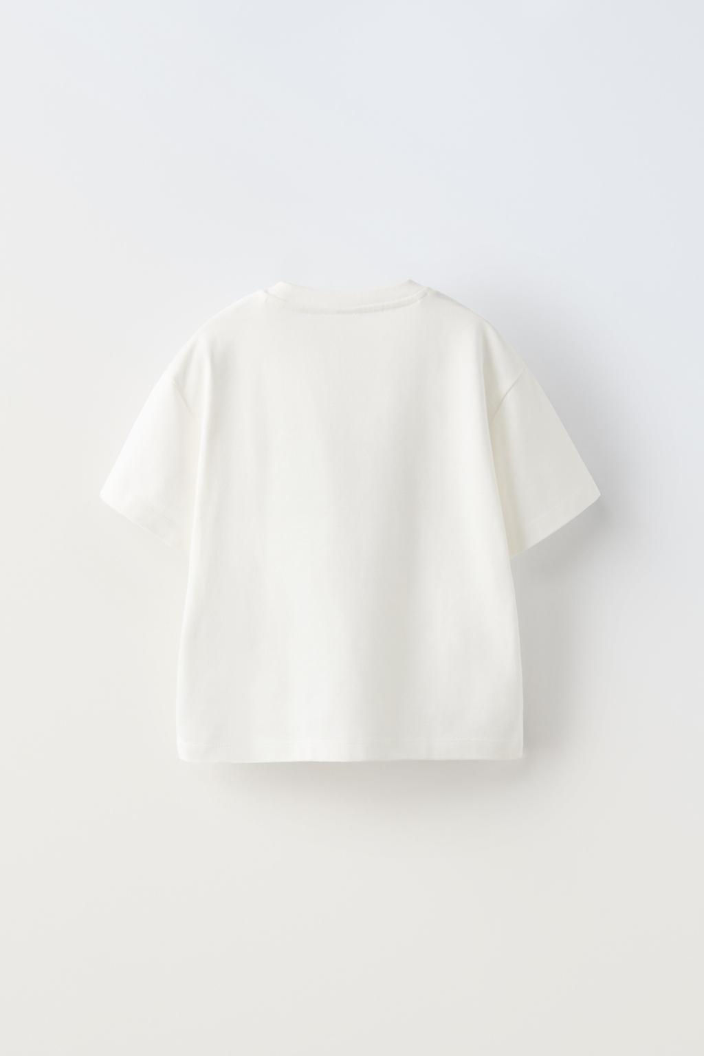 SLOGAN T-SHIRT WITH DRAWSTRING - Zara фото 4