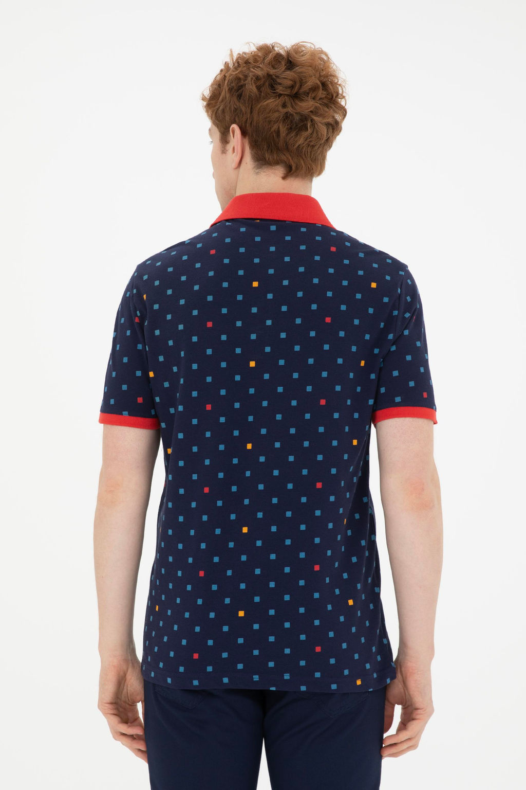 Мужская шафрановая футболка - U.s. polo assn фото 5