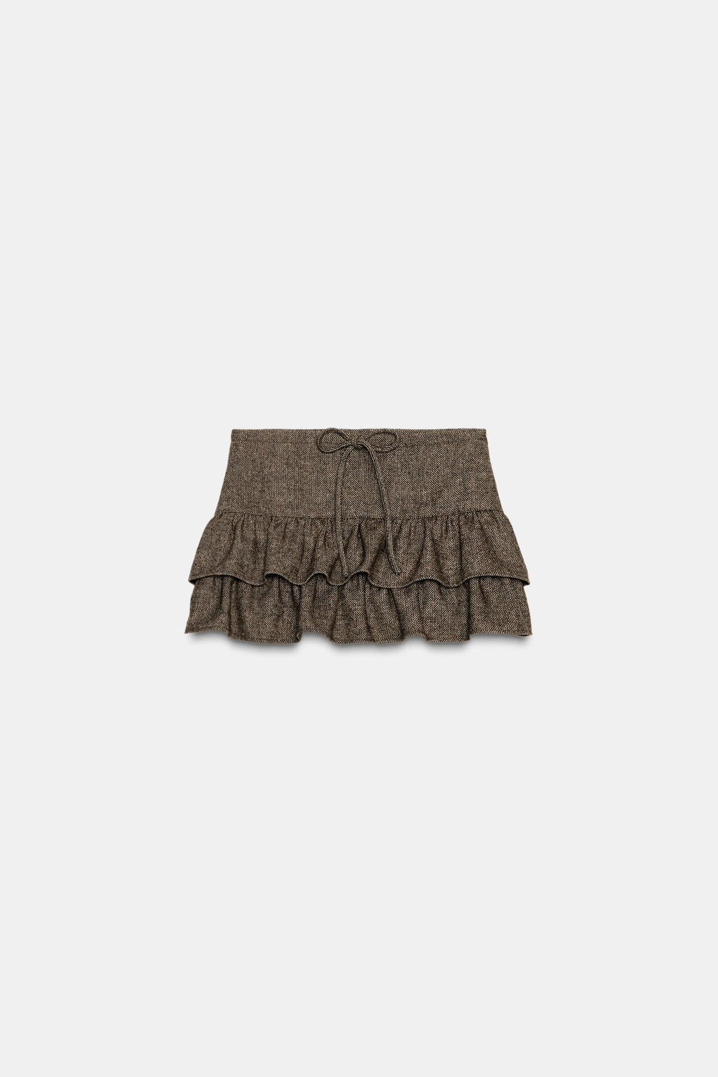 WOOL-BLEND HERRINGBONE SKORT - Zara фото 6