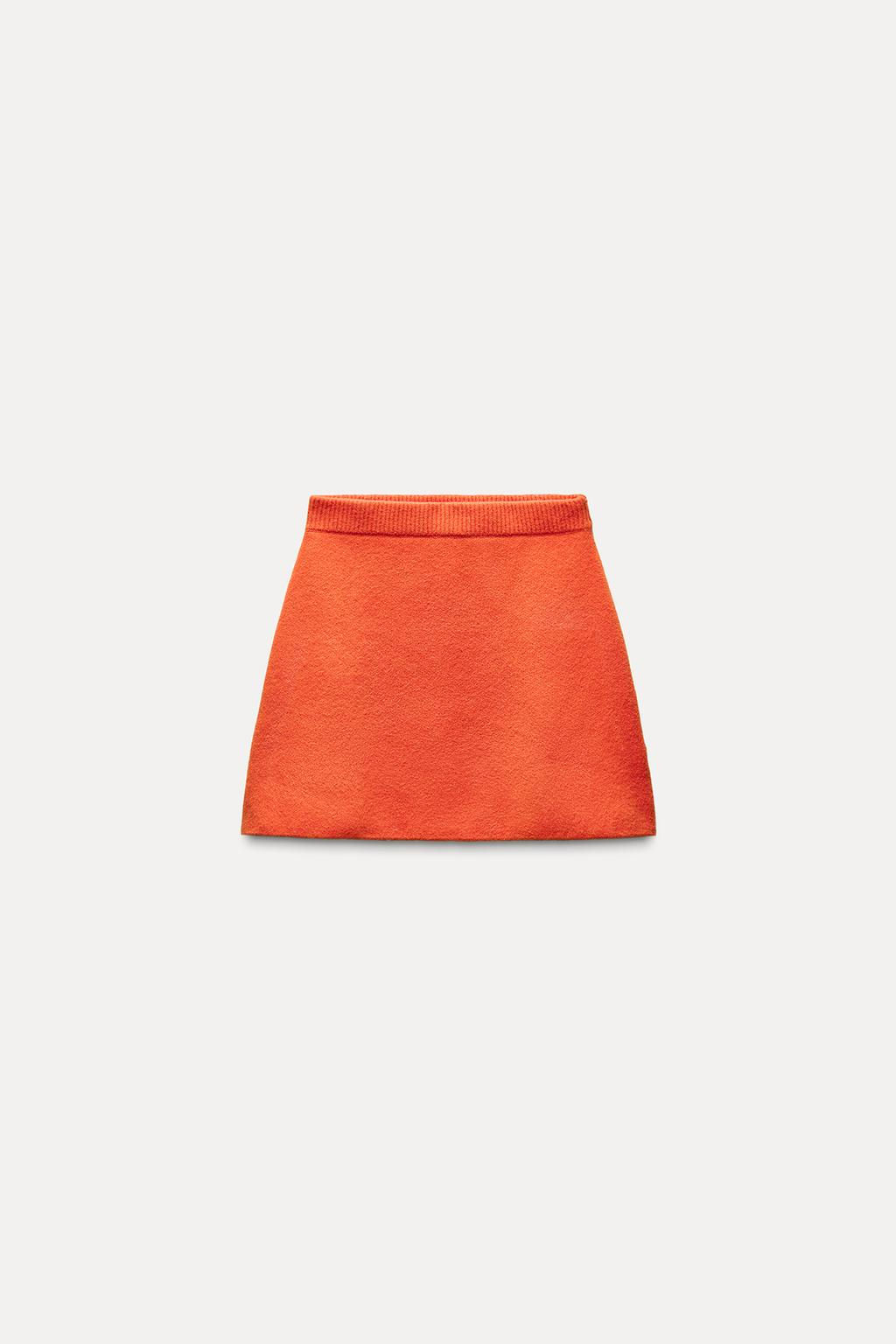 PLAIN KNIT MINI SKIRT - Zara фото 4