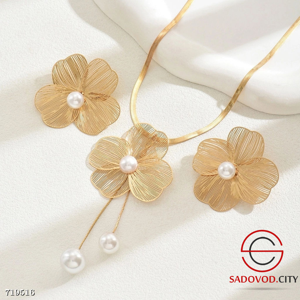 Комплект украшений в виде нежных цветов - Bruno фото 6