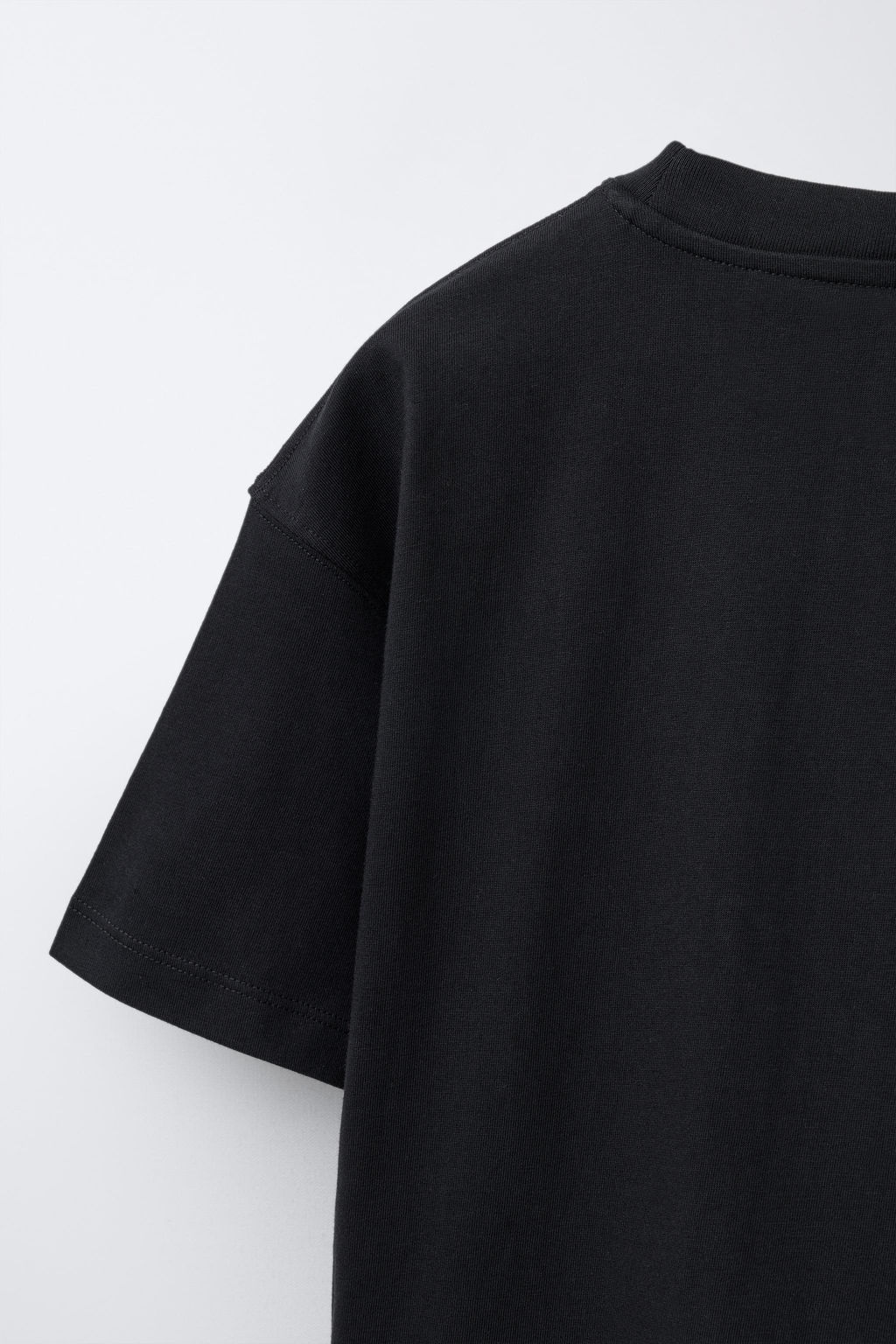 CAMISETA TEXTO CUERDA / Negro - Zara фото 4