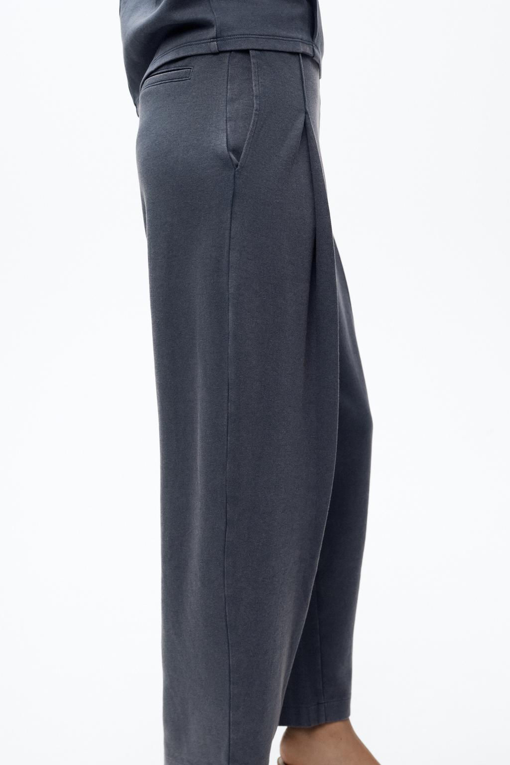 WASHED PLEATED TROUSERS - Zara фото 13