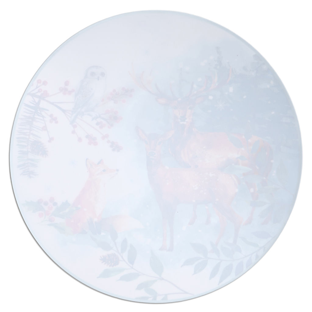 НАБОР ПОДСТАНОВОЧНЫХ САЛФЕТОК ЗИМНЯЯ СКАЗКА ИЗ 4 ШТ., ДИАМЕТР=38 СМ