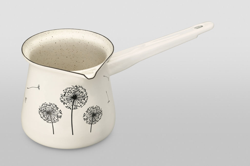 ТУРКА КЛАССИЧЕСКАЯ ЭМАЛИРОВАННАЯ ОДУВАНЧИК 0,4 Л - Metrot фото 2