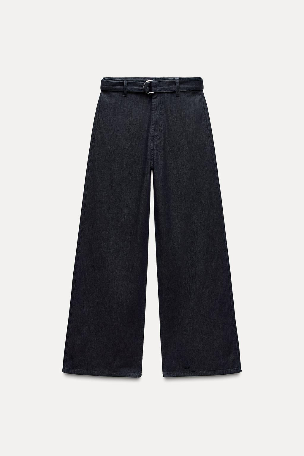 ZW COLLECTION WIDE-LEG HIGH-WAIST JEANS - Zara фото 5
