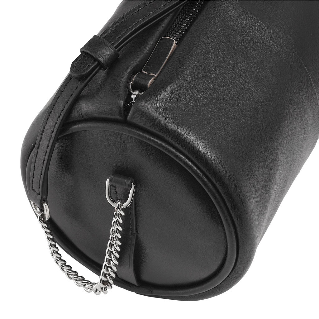 Итальянская кожаная сумка DuDu Bags серии Abigail | черно-розовый - Dudubags фото 7