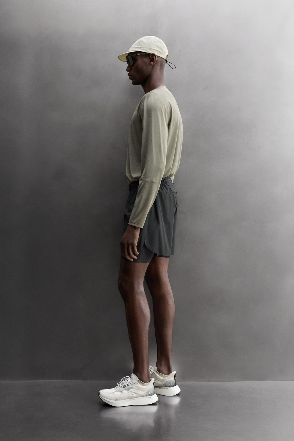 PANTALONES CORTOS RUNNING 2 EN 1 / Verde gris - Zara фото 3