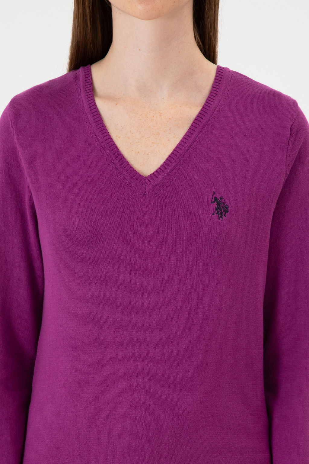 KadДn Violet V Yaka Basic Kazak