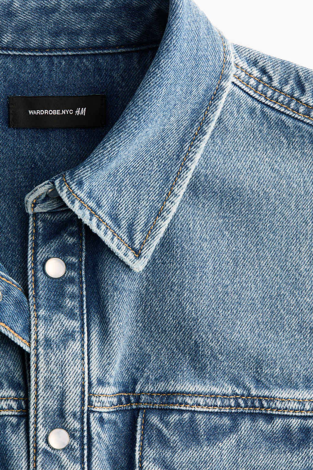 Cazadora denim con silueta reloj de arena - H&m фото 8