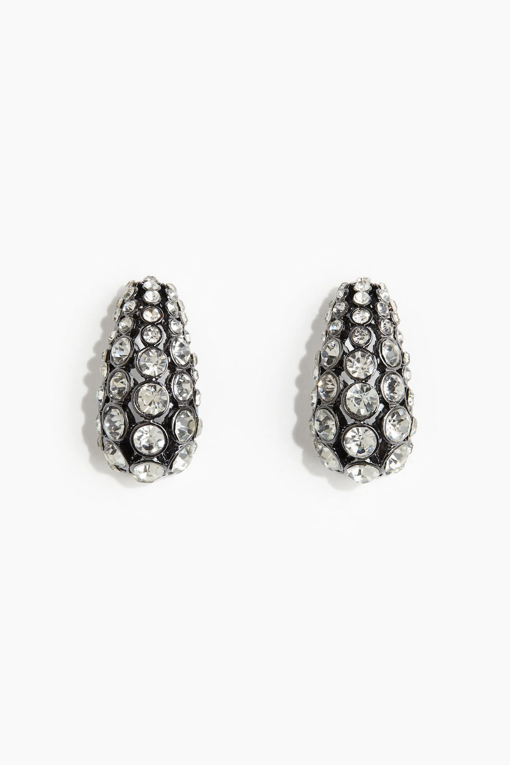 Pendientes cupula con strass - H&m фото 3