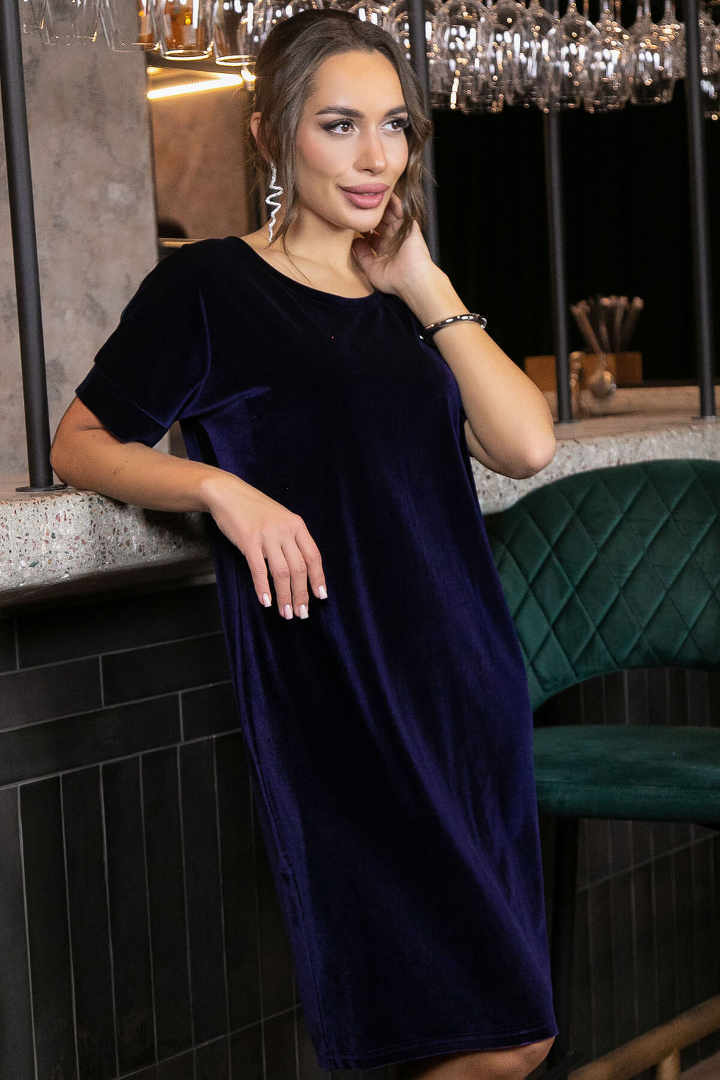 Платье Покоряя сердца (темно-синее) П11238 - Lt collection фото 10