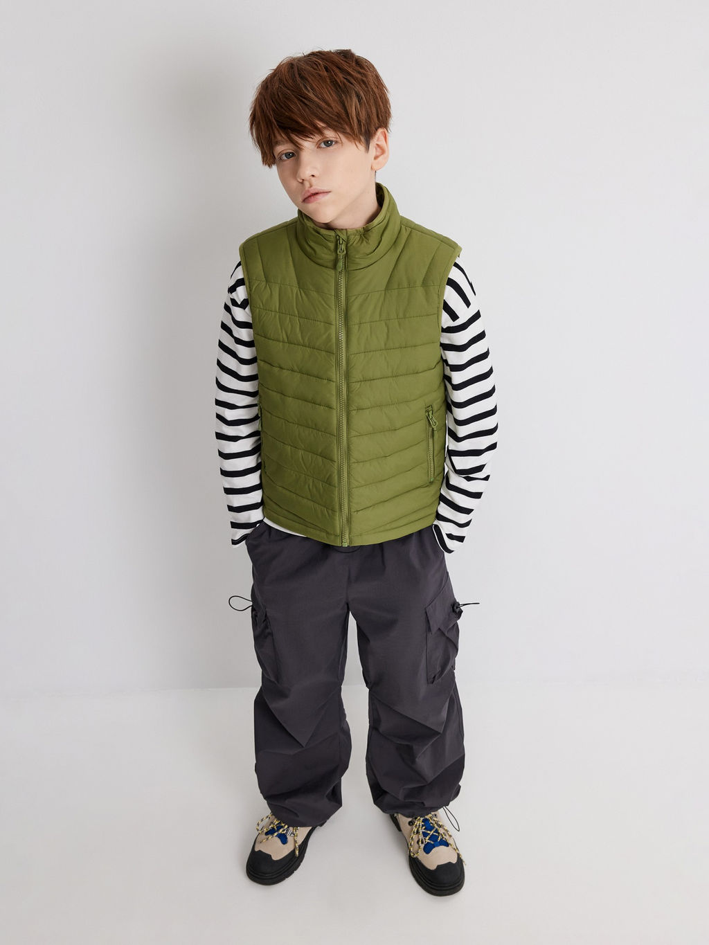 ACOOLA / Жилет (утепленный) детский для мальчиков Napus хаки