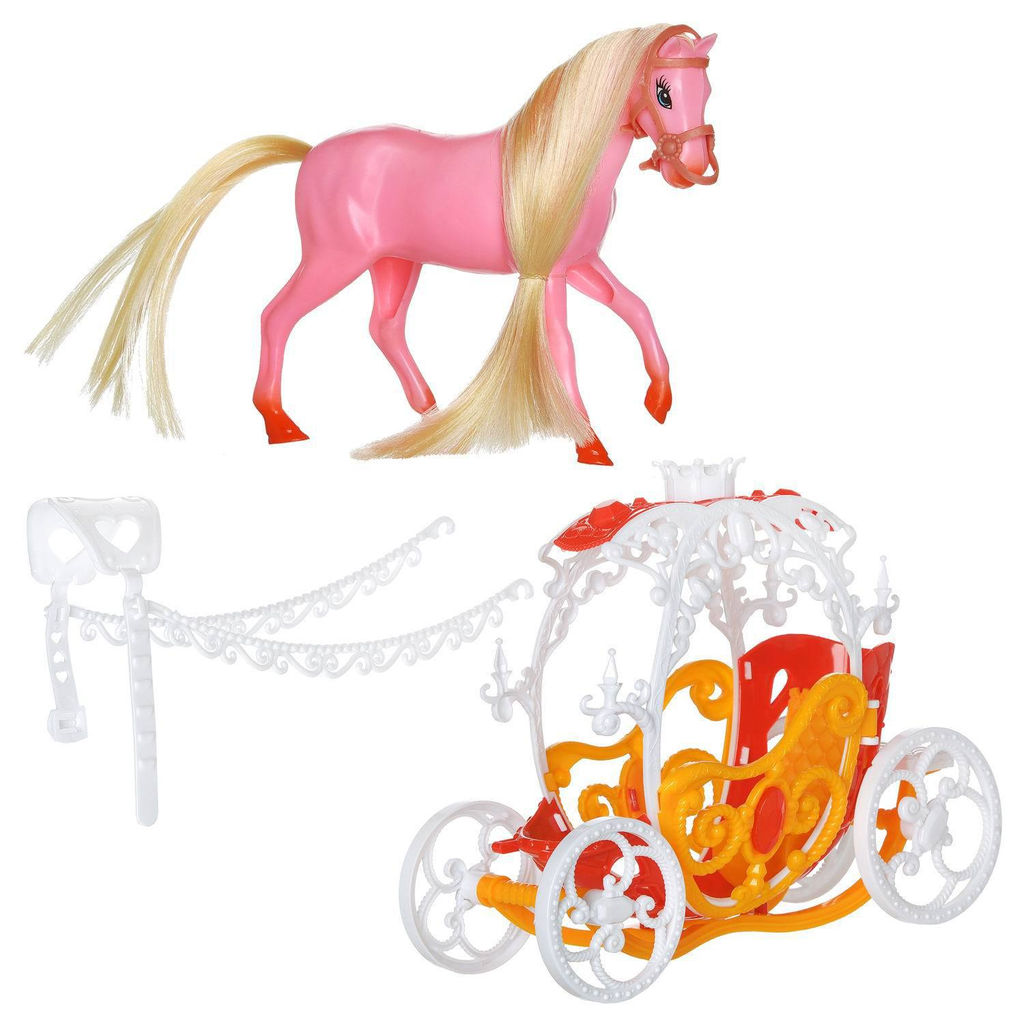 Игровой набор Abtoys Моя лошадка. Карета с розовой лошадкой фото 2